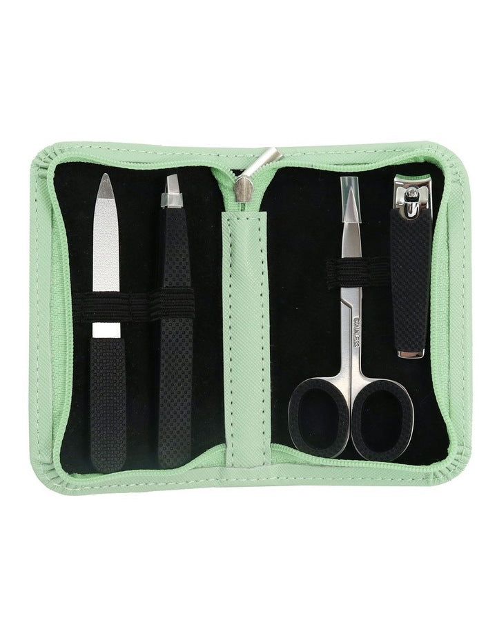 Pastel Zipper Manicure Set in Mint