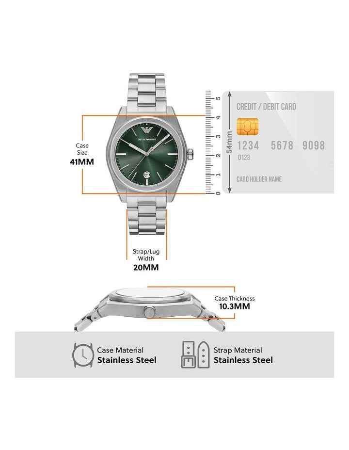 AR11621 Analogue Watch in Silver