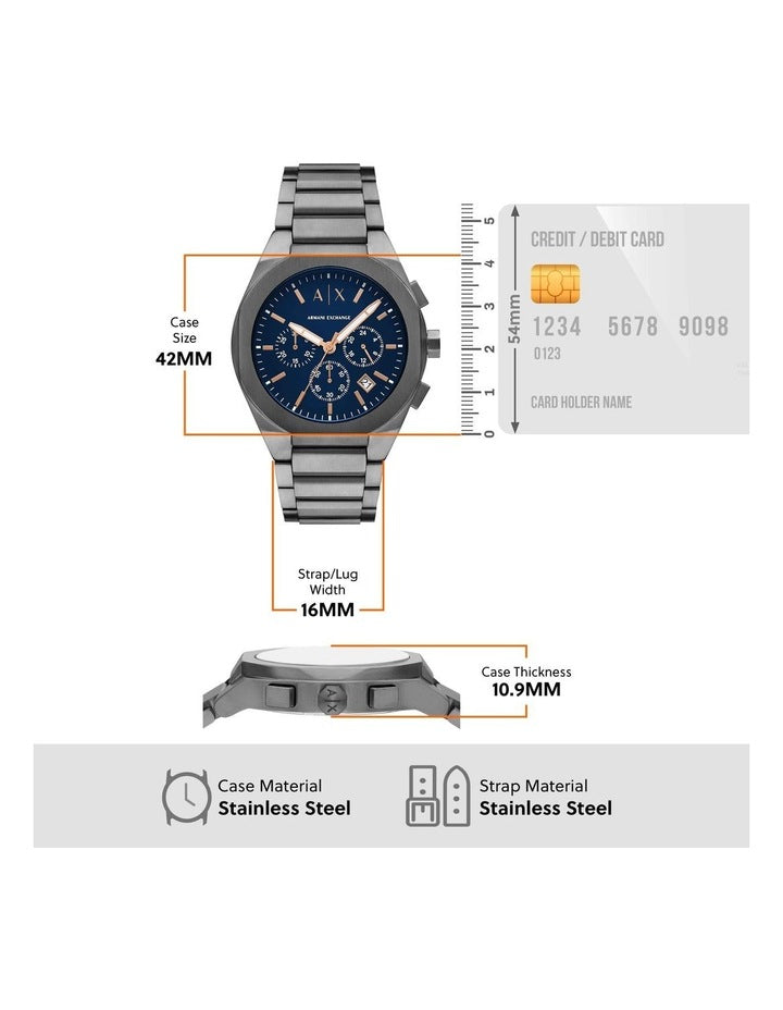 AX4182 Chronograph Watch in Grey