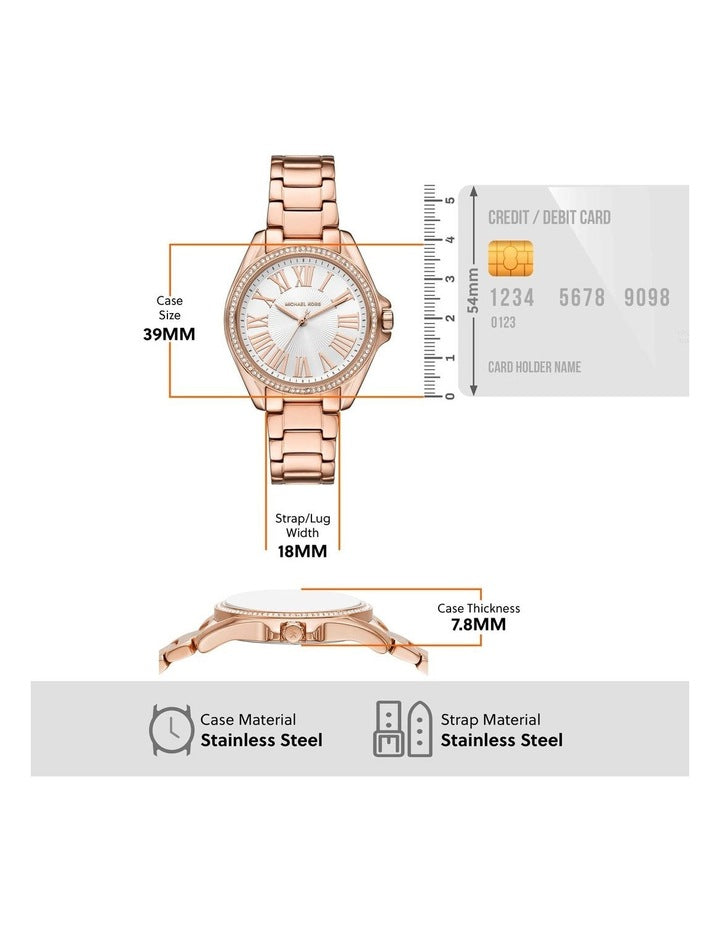 Michael Kors MK4853 Kacie Analogue Watch in Rose