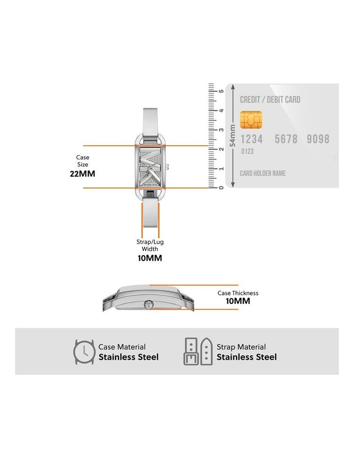 Michael Kors MK4841 Mk Empire Analogue Watch in Silver