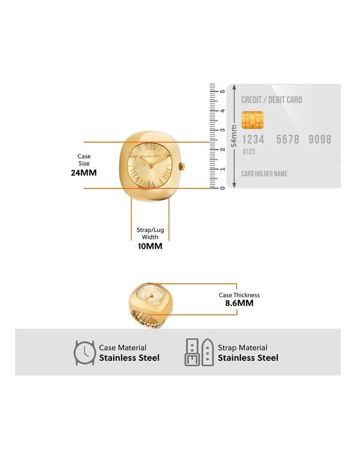 Michael Kors Rylee Analogue Watch MK4847 in Gold