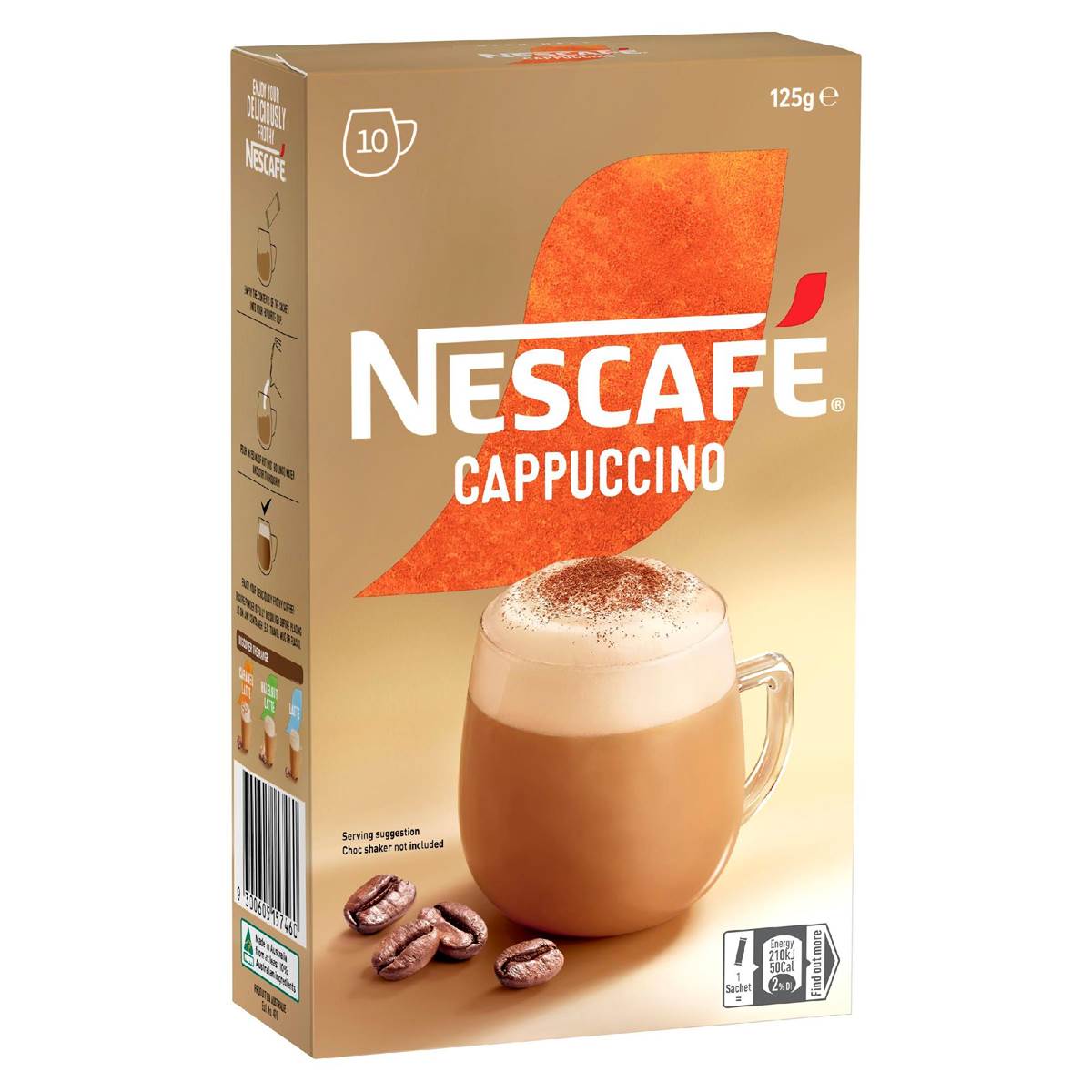 Nescafe Cappuccino Coffee Sachets 10 Pack