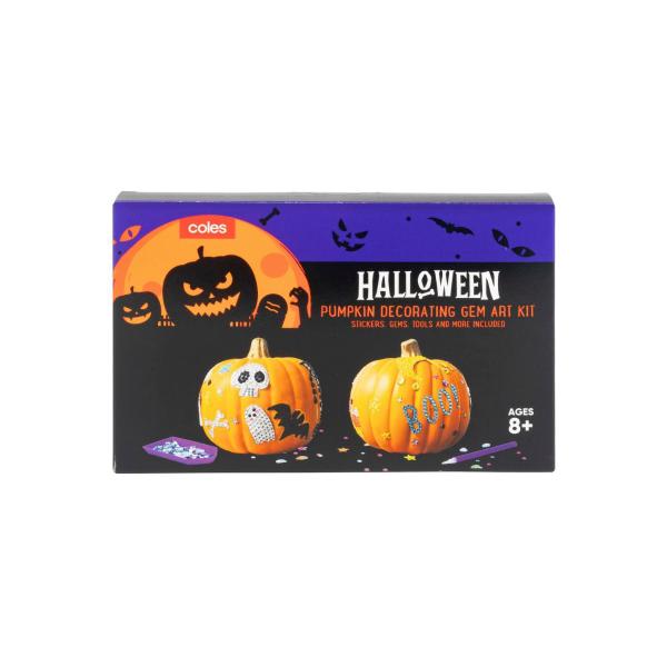 COLES PUMPKIN DECORATING GEM ART KIT