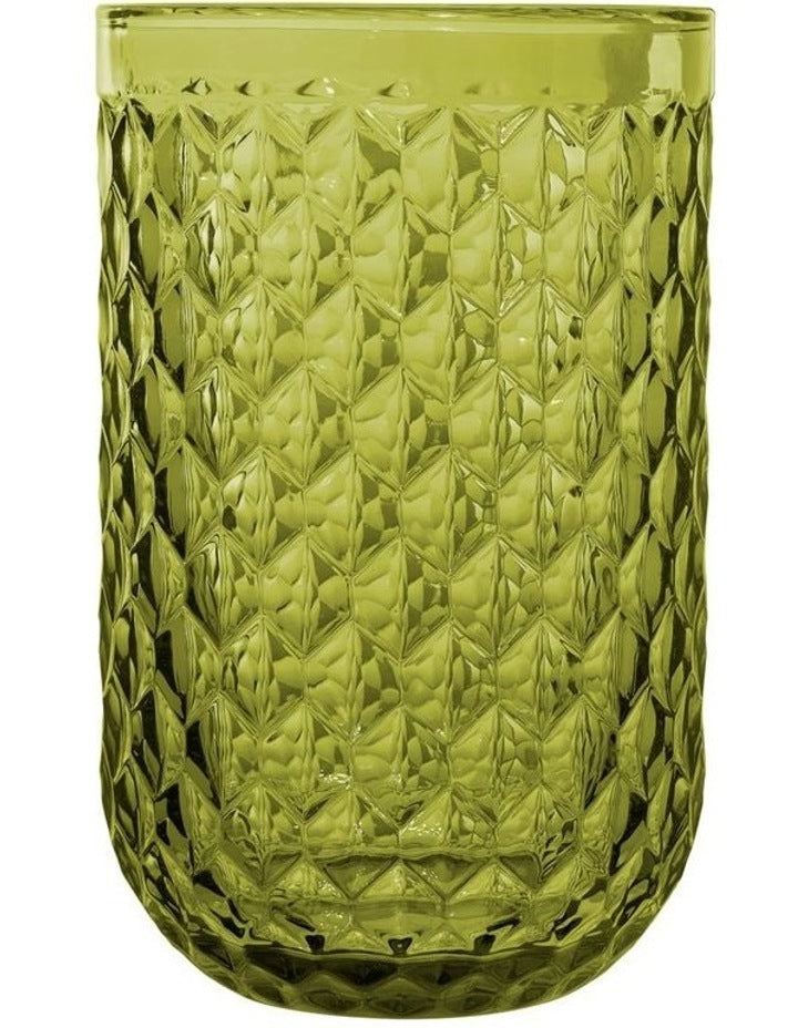 Caterina Highball Glass 4 Pieces Gift Boxed in Green