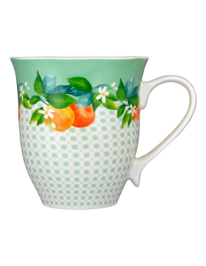 Jardino Scallop Mug 340ml in Green