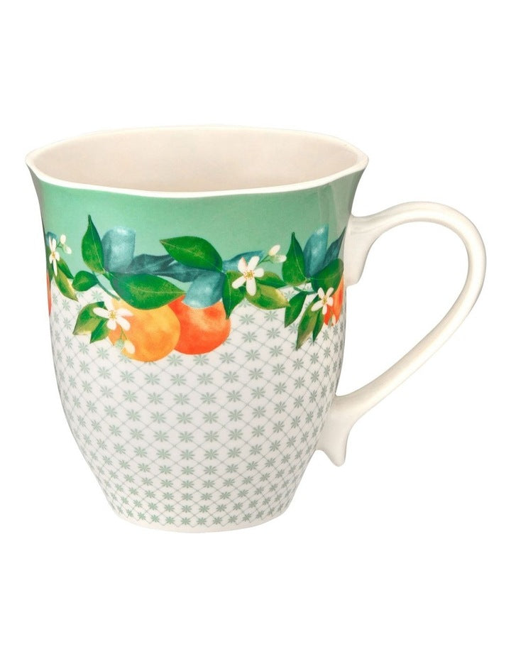 Jardino Scallop Mug 340ml in Green