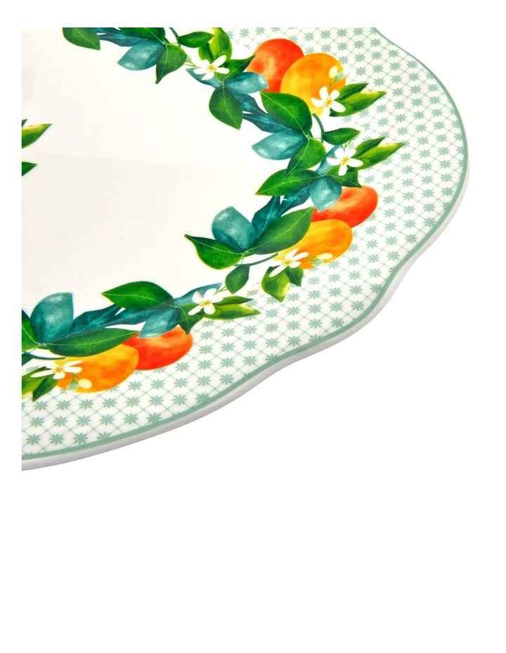 Jardino Scallop Oval Platter 35cm Gift Boxed in Green