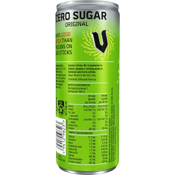 V Energy Zero Sugar Drink 250mL