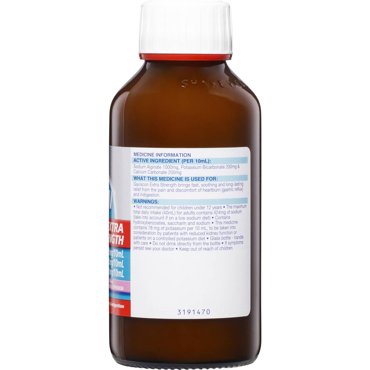 Gaviscon Extra Strength For Acid Reflux Relief Aniseed Liquid 300ml