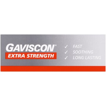 Gaviscon Extra Strength Peppermint Tablets for Acid Reflux Relief 24 pack