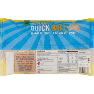 Woolworths Australian Quick Oats 1.5kg