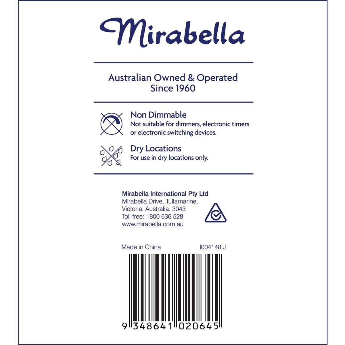 Mirabella Led Gls Es 11w 1000lm Warm White 2 Pack