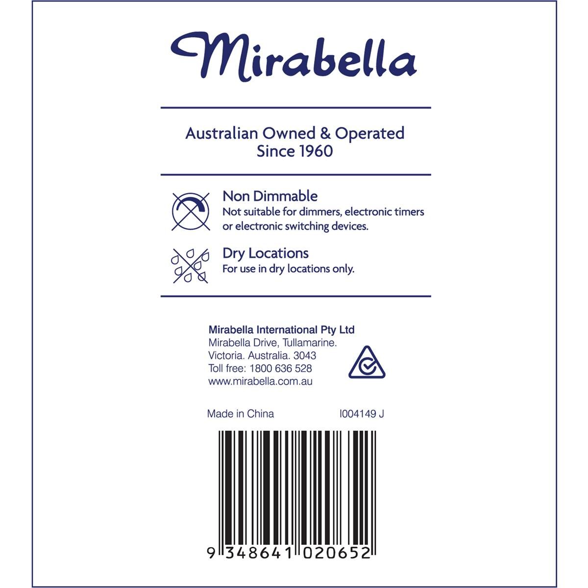 Mirabella Led Gls Bc 11w 1000lm Cool White 2 Pack