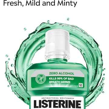 Listerine Freshburst Zero Alcohol Antibacterial Mouthwash 500mL