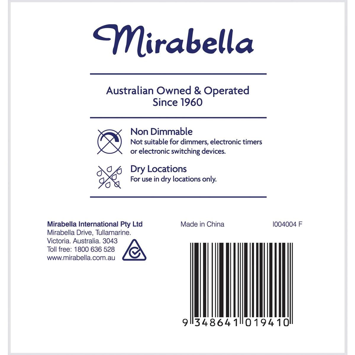 Mirabella Led Gls Bayonet Cap 9w 806lm Cool White 2 Pack