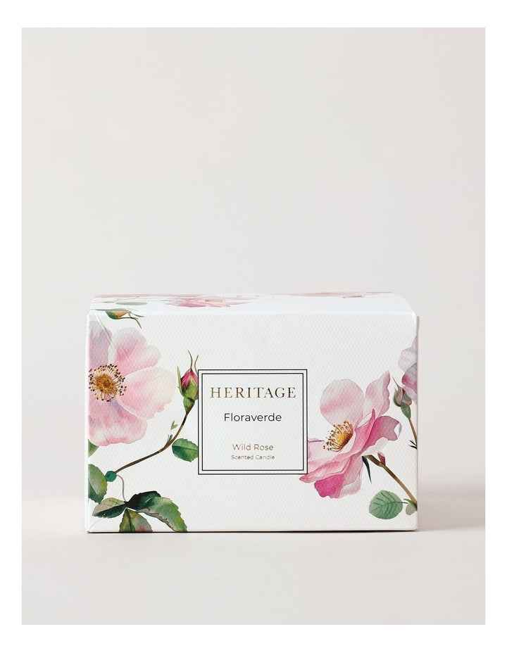 Floraverde Large Candle 400g in Wild Rose