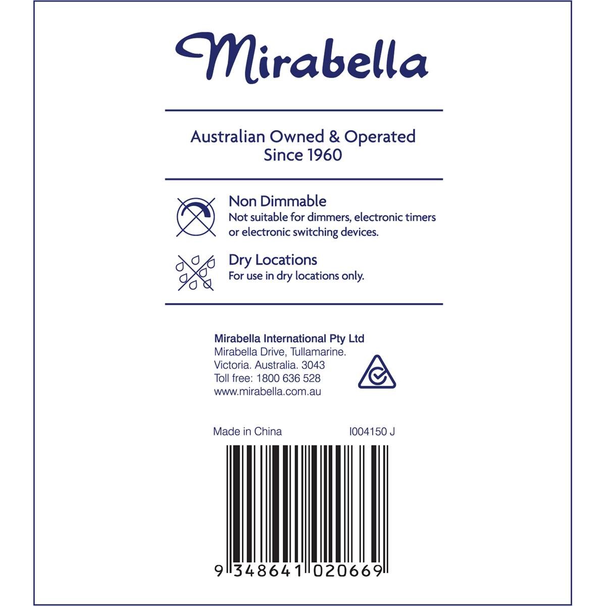 Mirabella Gls Es 11w 1000lm 4000k Cw 2 Pack