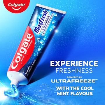 Colgate Max Fresh Toothpaste With Mini Breath Strips Cool Mint 115g