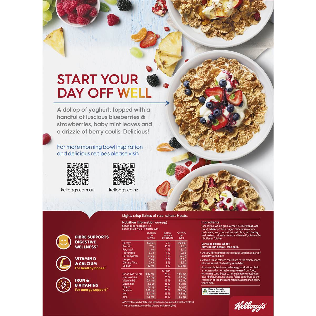Kellogg's Special k Original Breakfast Cereal 500g