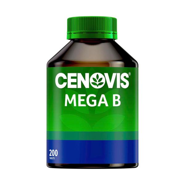 CENOVIS MEGA VITAMIN B TABLETS WITH BIOTIN B3 B6 + B12 200PACK