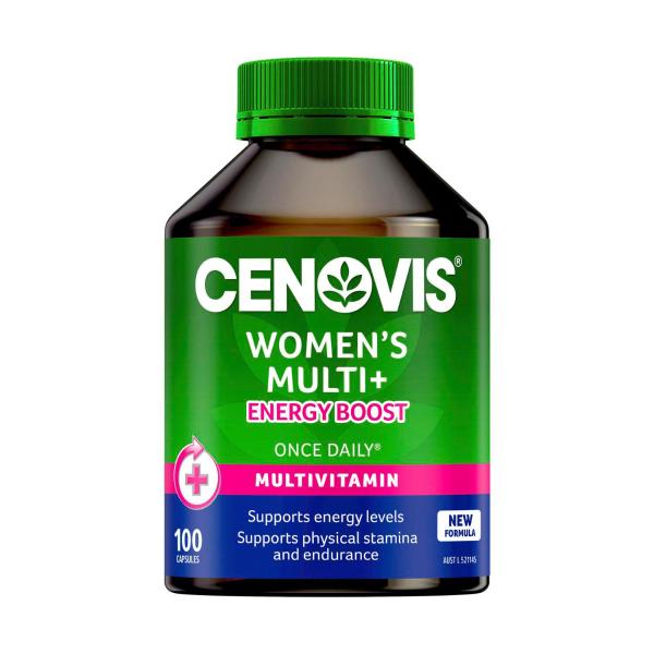 CENOVIS WOMENS MULTI PLUS ENERGY BOOST ONCE DAILY CAPS 100PACK