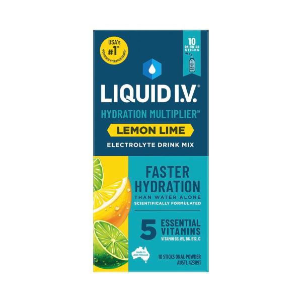 LIQUID IV HYDRO LEMON LIME 10 PACK