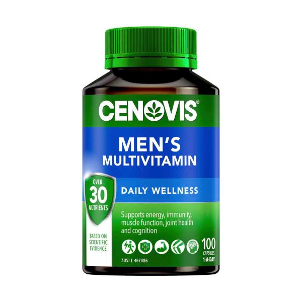 CENOVIS MEN'S MULTIVITAMIN CAPSULES 100PK