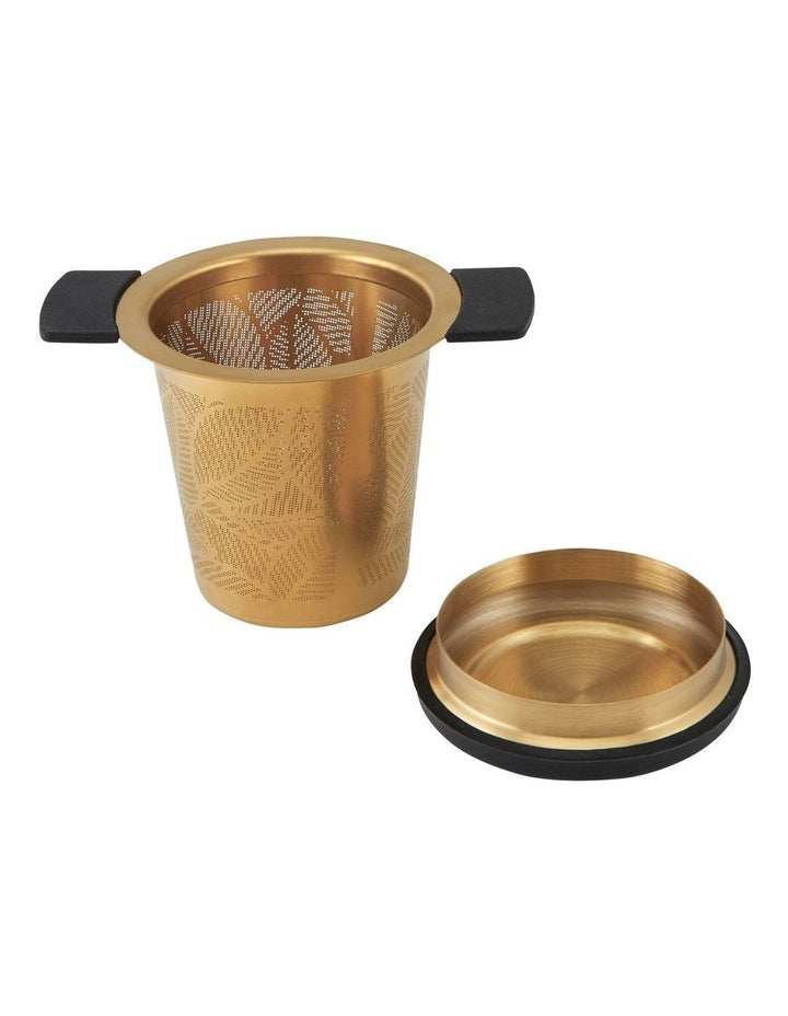 Blend Stainless Steel Basket Infuser CDU in Gold