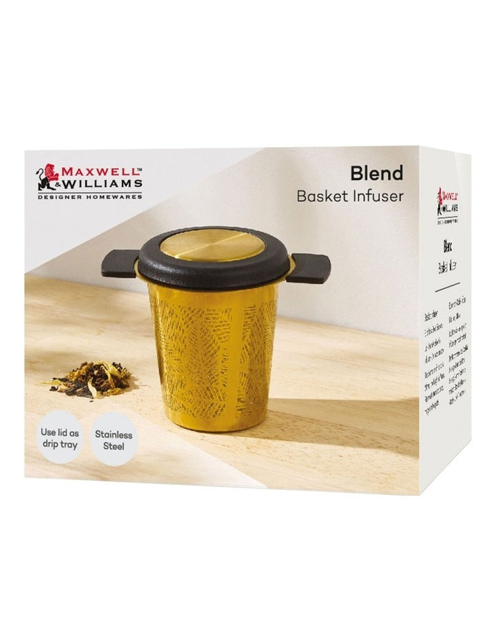 Blend Stainless Steel Basket Infuser CDU in Gold