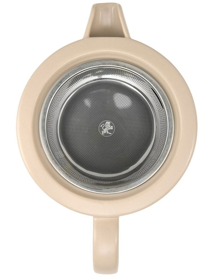 Cafe Life Teapot With Infuser 1L Gift Boxed in Sand