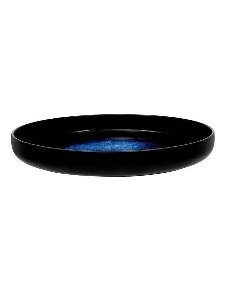 Caviar Midnight High Rim Platter 28cm in Black/Blue