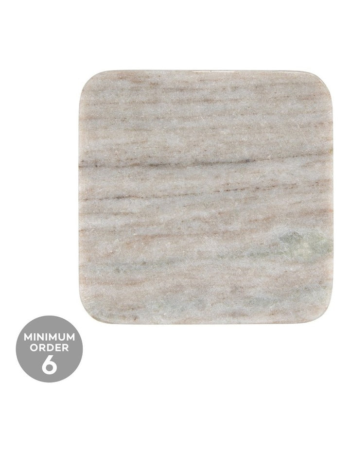 Coaster Collective Square Marble Coaster 10cm Beige