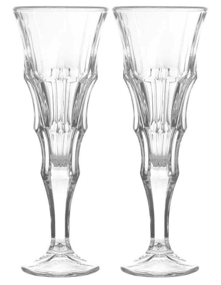 Cocktail & Co Mixologist Champagne Flute 180ml Set of 2 Linear Gift Boxed