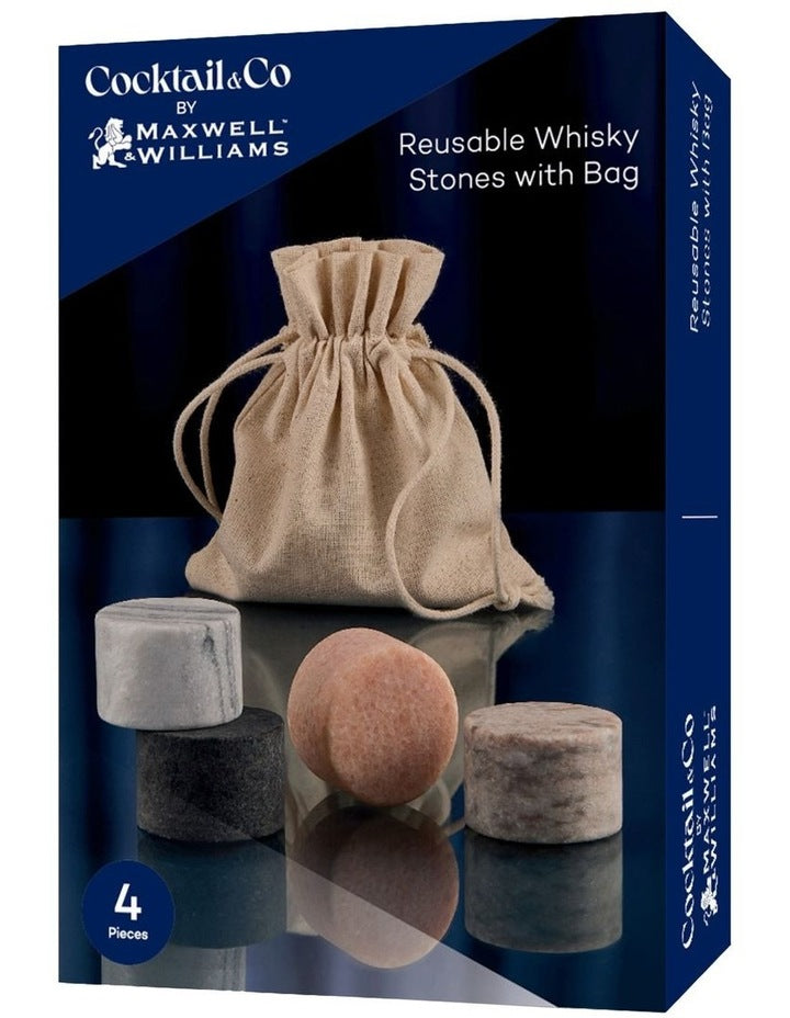 Cocktail & Co Reusable Whisky Stones Set of 4 Gift Boxed