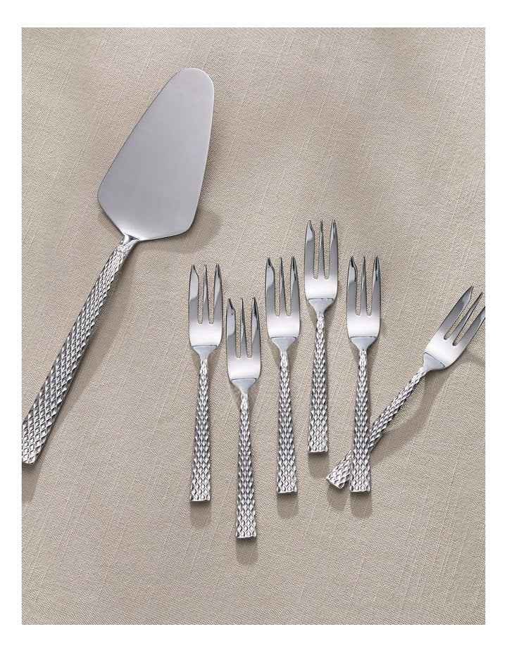 Diamonds Cake Server & Fork Set 7 Pieces Gift Boxed