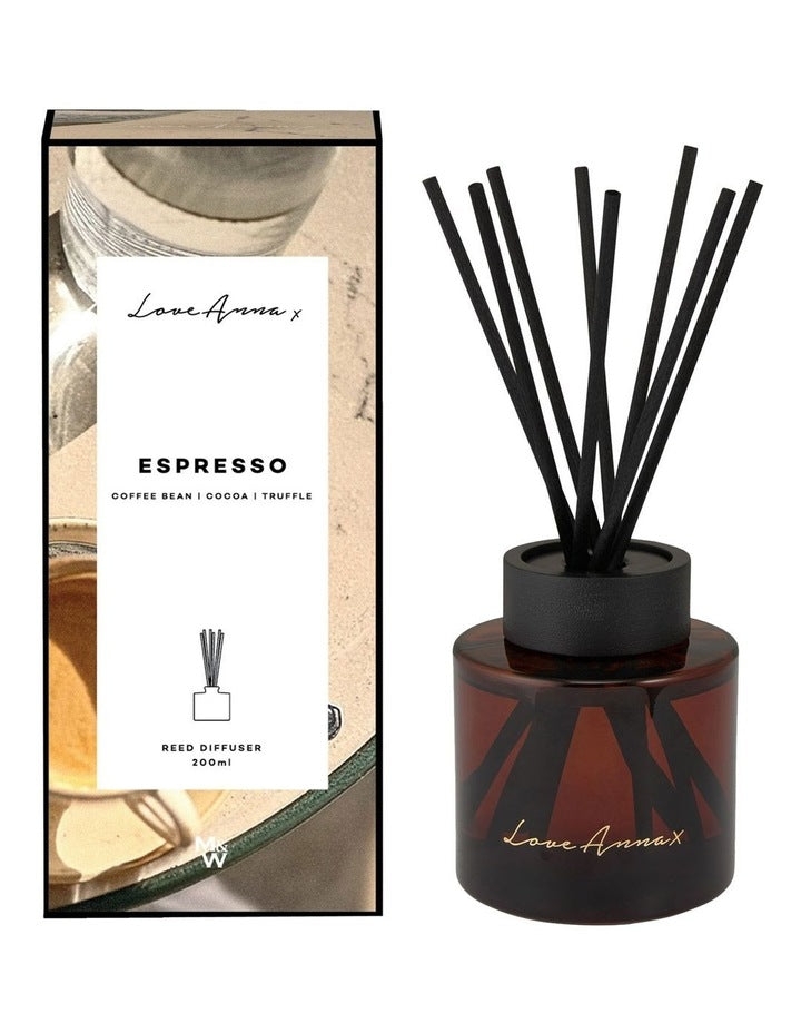 Kitchen Delights Diffuser 200ML Expresso Gift Boxed in Multicolour