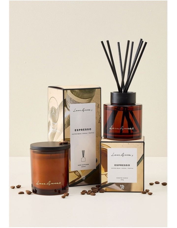 Kitchen Delights Diffuser 200ML Expresso Gift Boxed in Multicolour