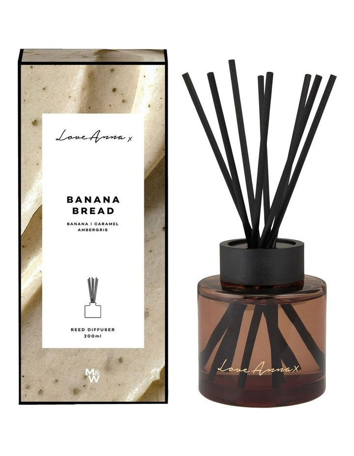 Kitchen Delights Diffuser 200ML Banana Bread Gift Boxed in Multicolour