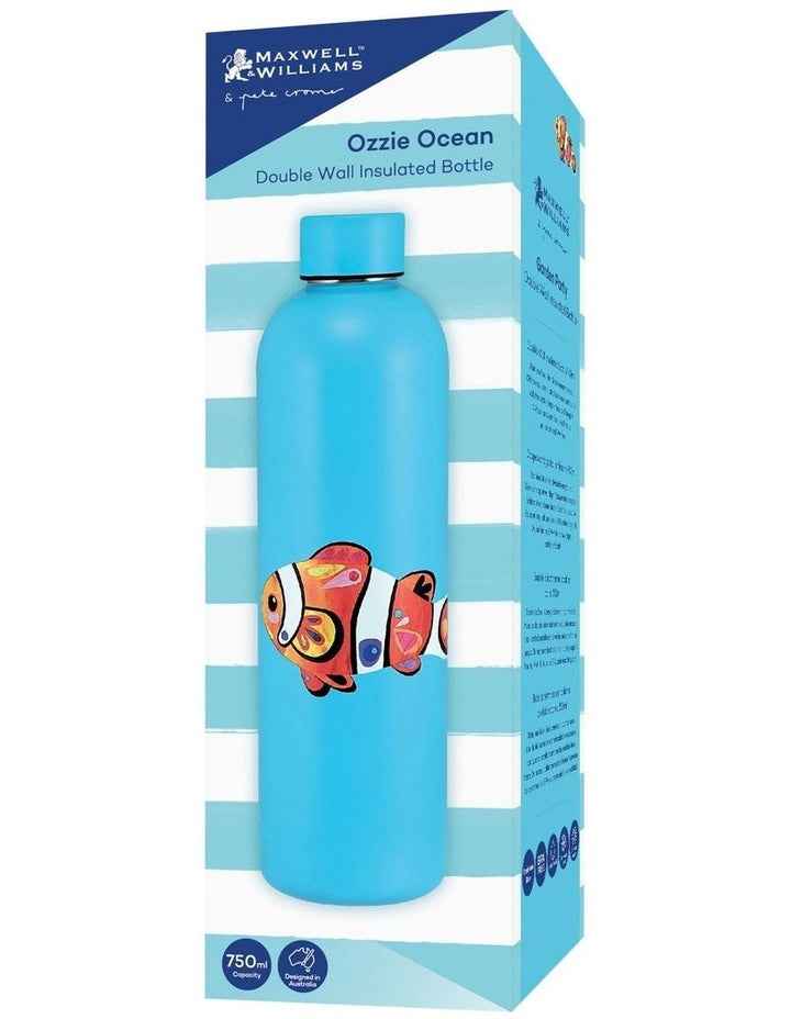 Pete Cromer Ozzie Ocean Double Wall Insulated Bottle 750ml Clown Fish in Blue