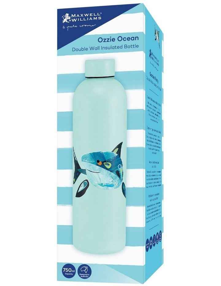 Pete Cromer Ozzie Ocean Double Wall Insulated Bottle 750ml Shark in Mint