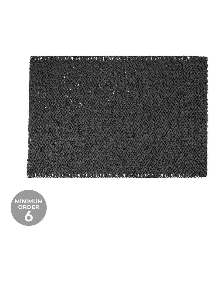 Table Accents Woven Placemat 45x30cm in Black