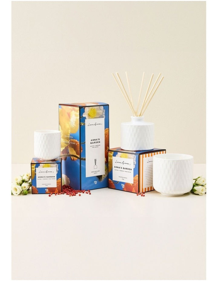 Scentimental Fragrance Candle 100g Anna's Garden Gift Boxed in Multi