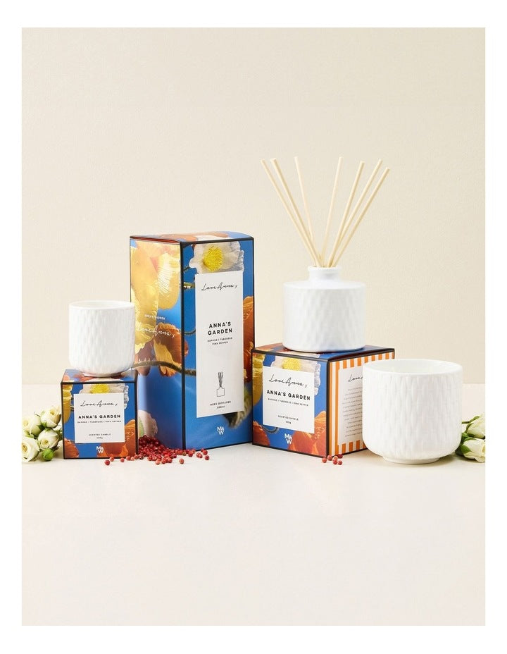 Scentimental Fragrance Candle 325g Anna's Garden Gift Boxed