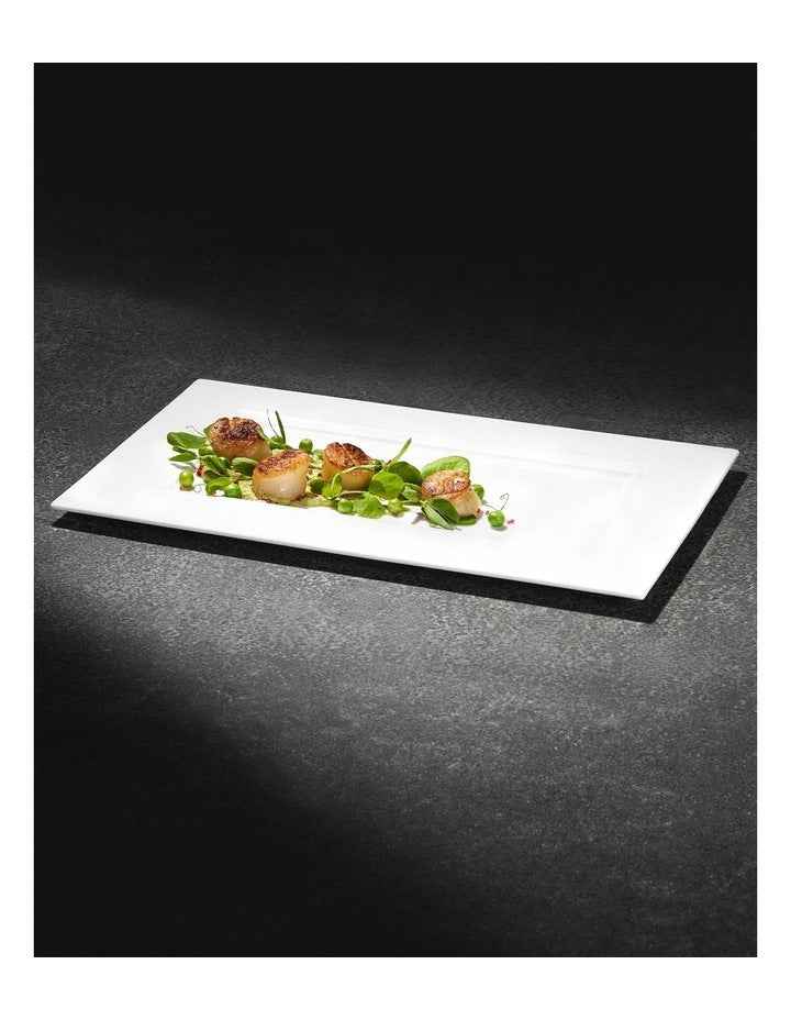 Cashmere Rectangular Platter 37x23cm Gift Boxed in White