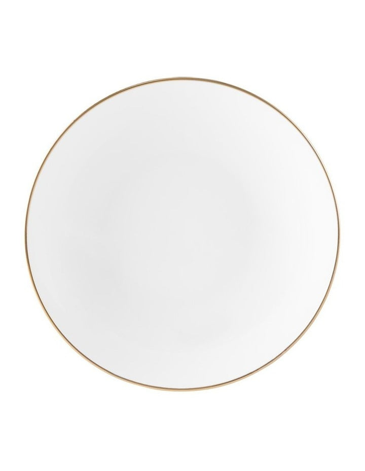 White Gold Coupe Bowl Shallow 18.5cm in Gold