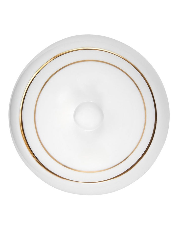 White Gold Sugar Bowl in Gold