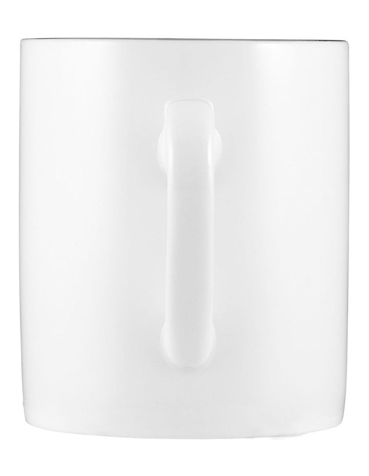 White Platinum Mug Cylindrical 300ml in Platinum