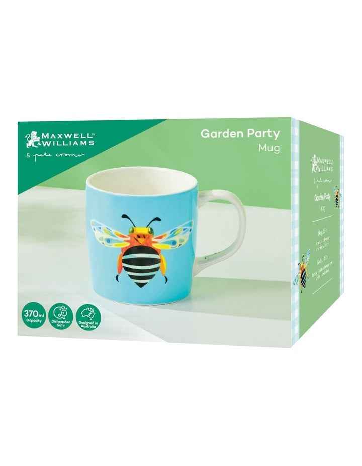 Pete Cromer Garden Party Mug 370ml Blue Banded Bee Gift Boxed in Blue