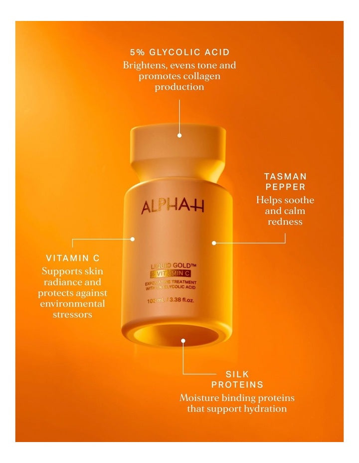 Liquid Gold Exfoliating Treatment + Vitamin C 100ml